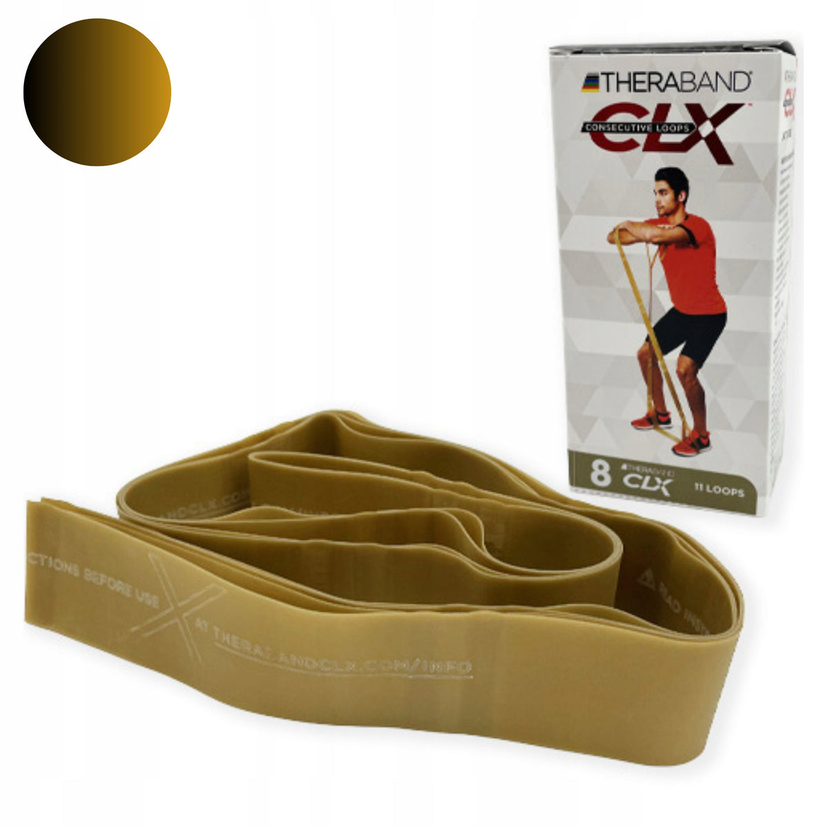 EXERCISE TAPE THERA BAND FITNESS STRONG RESISTANCE 2M
