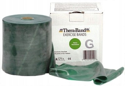 EXERCISE TAPE THERABAND RUBBER GREEN 45,5M Packaging status original