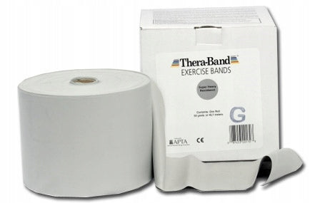 EXERCISE TAPE THERABAND RUBBER SILVER 2,5M Width 130 mm