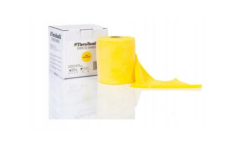 EXERCISE TAPE THERABAND RUBBER YELLOW 45,5M