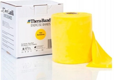 EXERCISE TAPE THERABAND STRONG YELLOW 1m