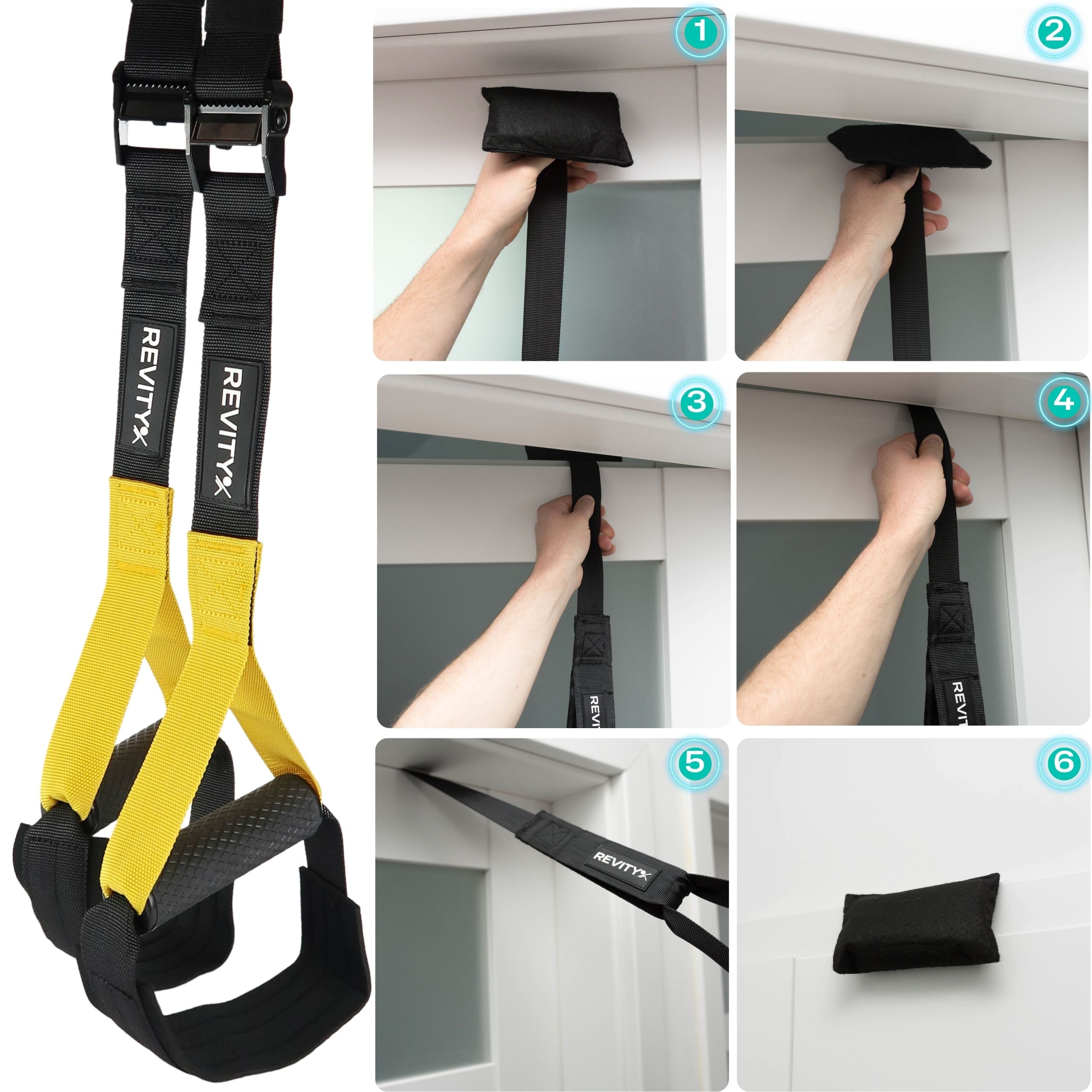 EXERCISE TAPES CROSS TRAINING BELTS WITH ACCESSORIES HIGH QUALITY Model Gravity Trainer Total Resistance Exercise