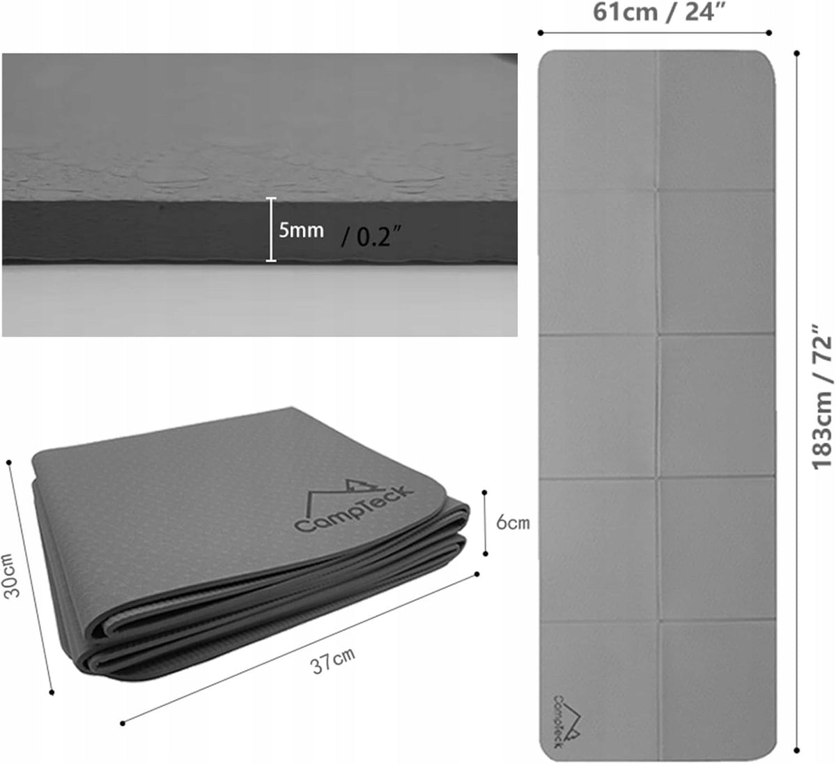 EXERCISE YOGA MAT THICK GYMNASTIC FITNESS MAT NON-SLIP EAN (GTIN) 5908455433716