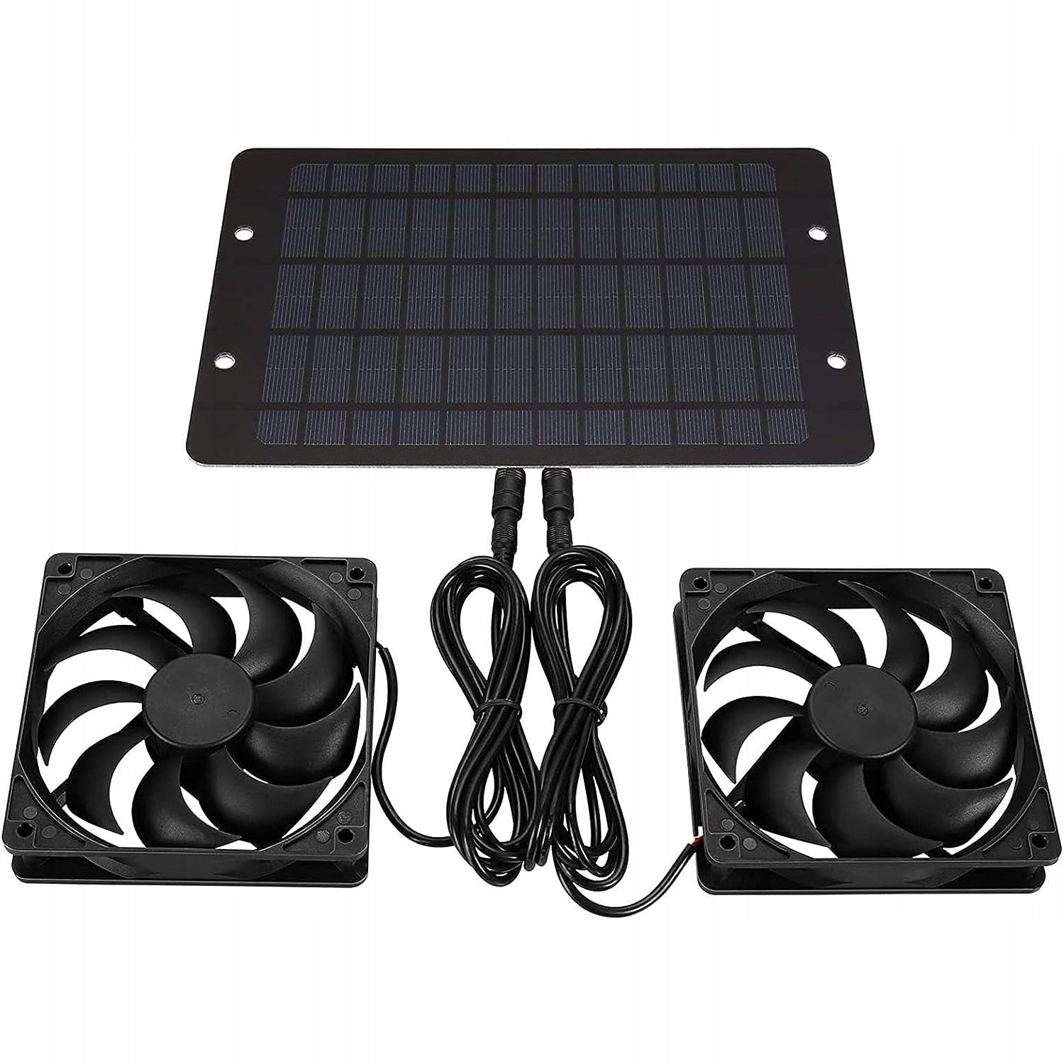 EXHAUST FAN WITH SOLAR PANEL, SOLAR POWERED Functions air purification