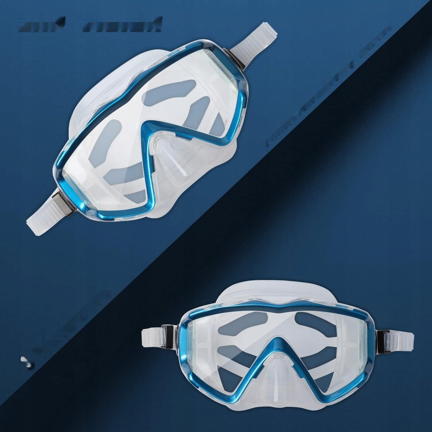 EXP VISION professional diving mask Pano tempered glass blue Model 782912262010