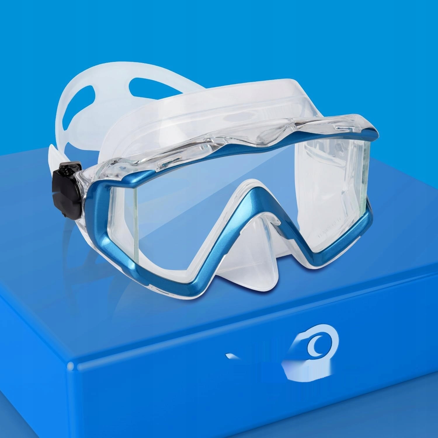EXP VISION professional diving mask Pano tempered glass blue