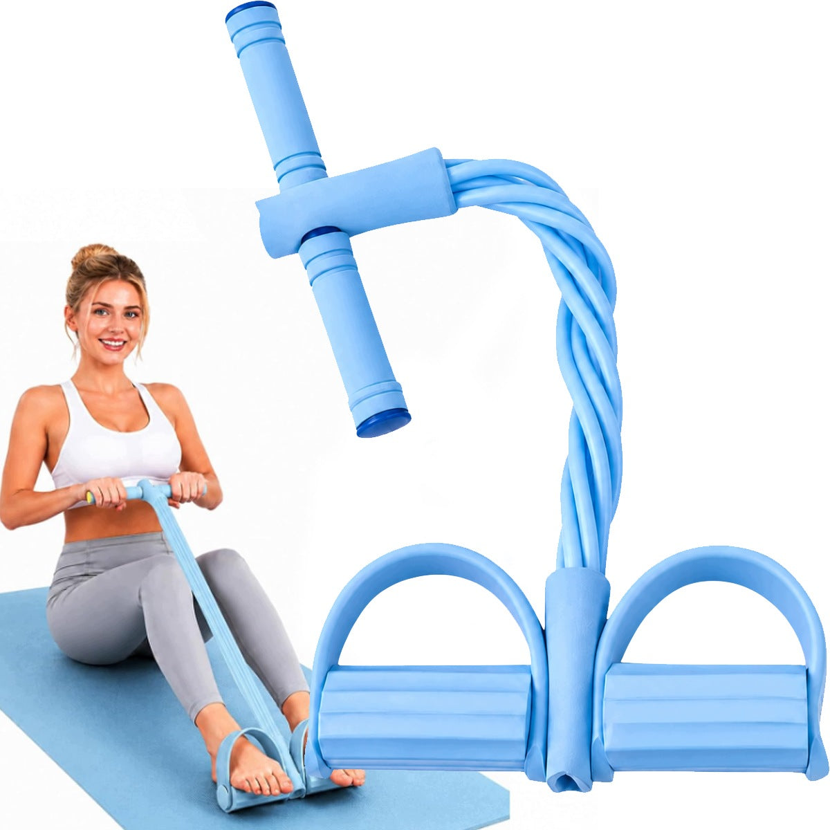 EXPANDER DEVICE FOR EXERCISING THE LEGS OF THE ABDOMEN HANDS