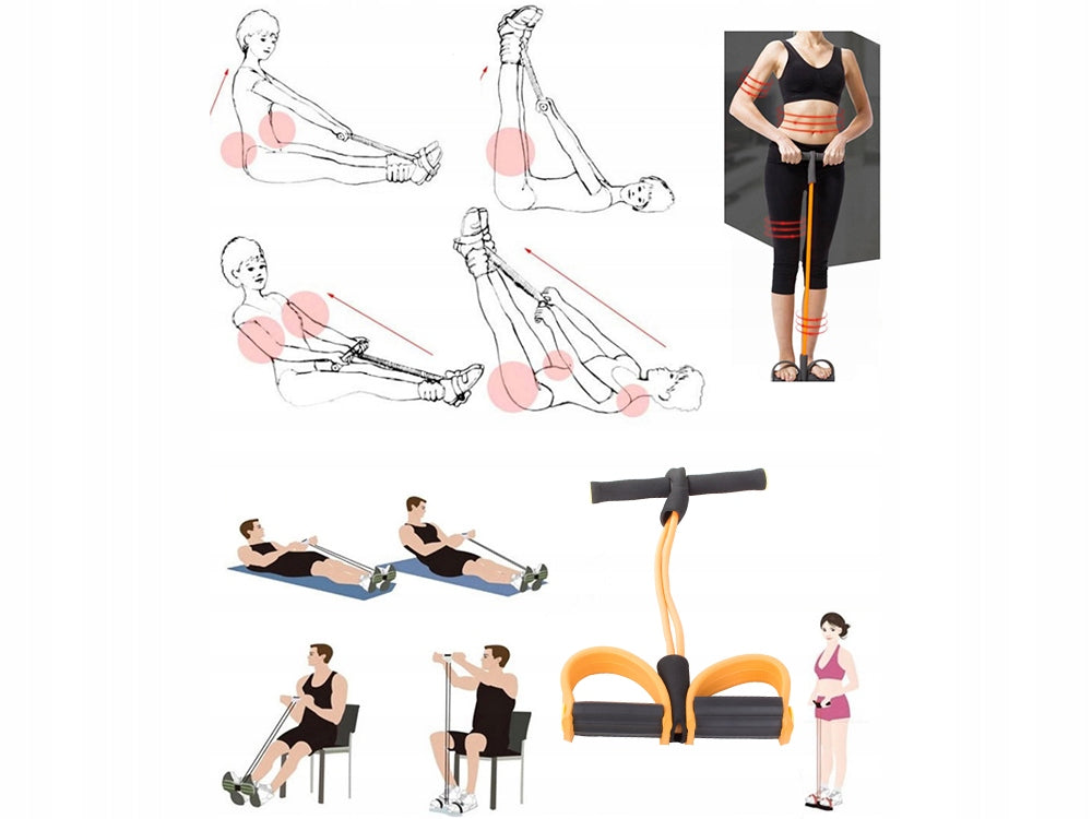 EXPANDER DEVICE FOR EXERCISING THE LEGS OF THE ARMS OF THE ABDOMEN RUBBER Length 120 cm