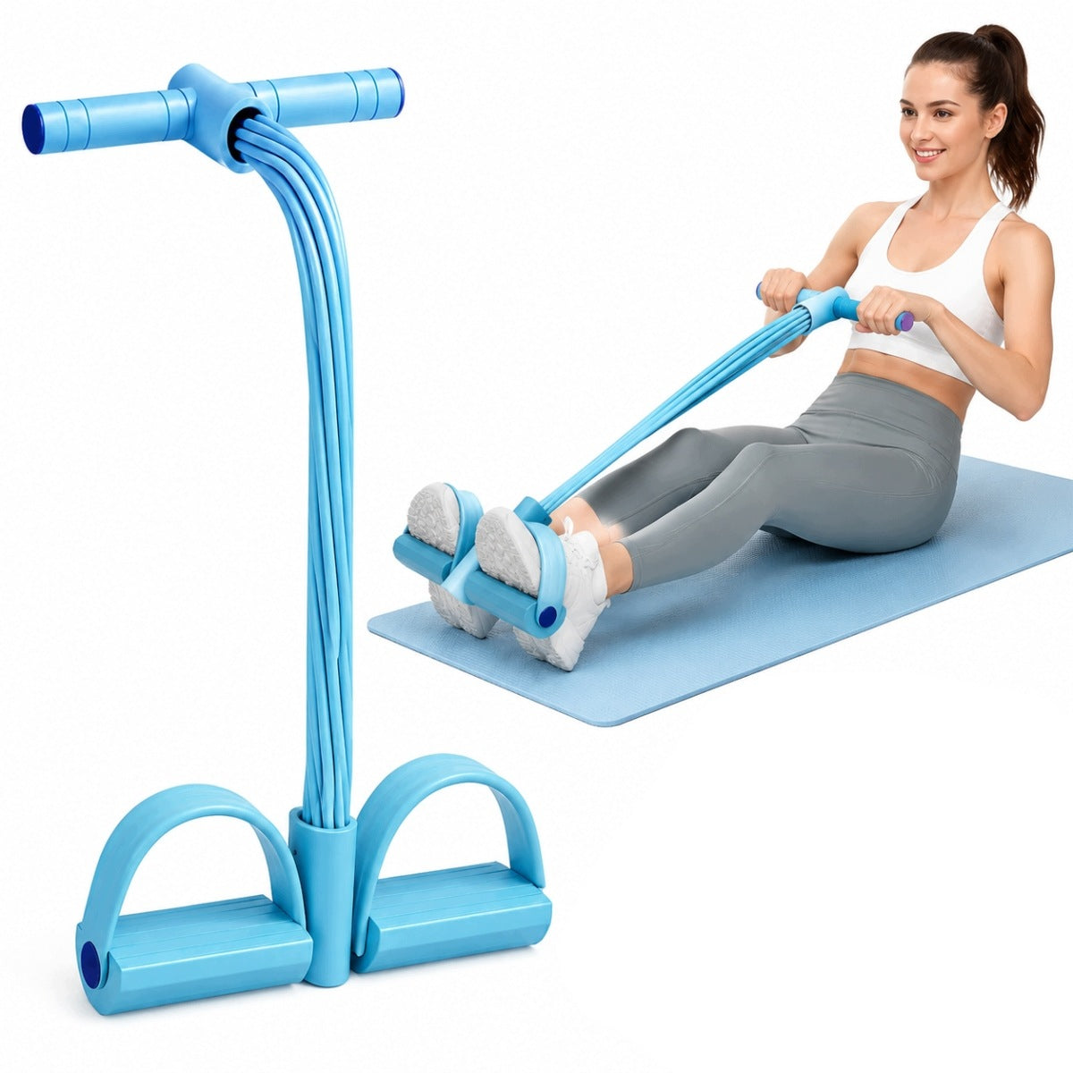 EXPANDER FOR EXERCISING THE LEGS OF THE THIGHS OF THE ABDOMEN HANDS TAPE RESISTANCE RUBBER FOR TRAINING