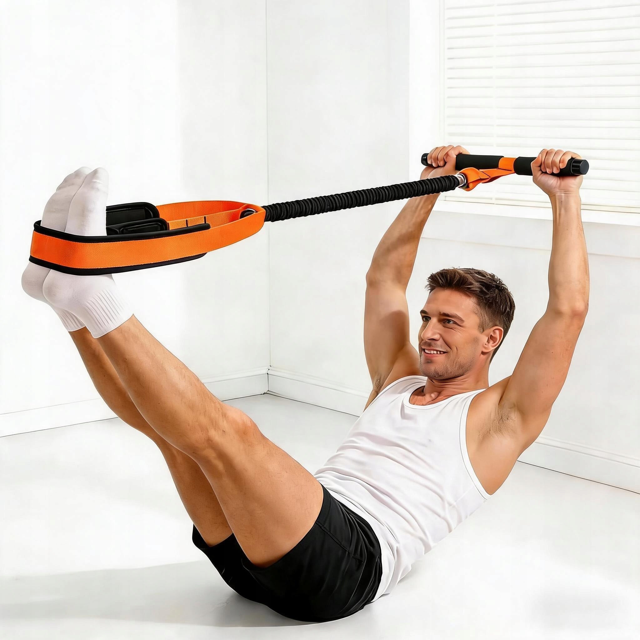 EXPANDER RUBBER FOR ABDOMINAL EXERCISES STRETCHING RESISTANCE TRAINING TAPE Brand Bedee