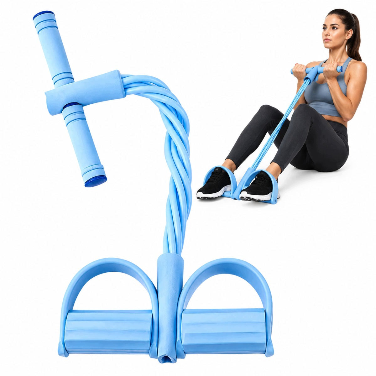 EXPANDER RUBBER FOR ABDOMINAL EXERCISES STRETCHING RESISTANCE TRAINING TAPE