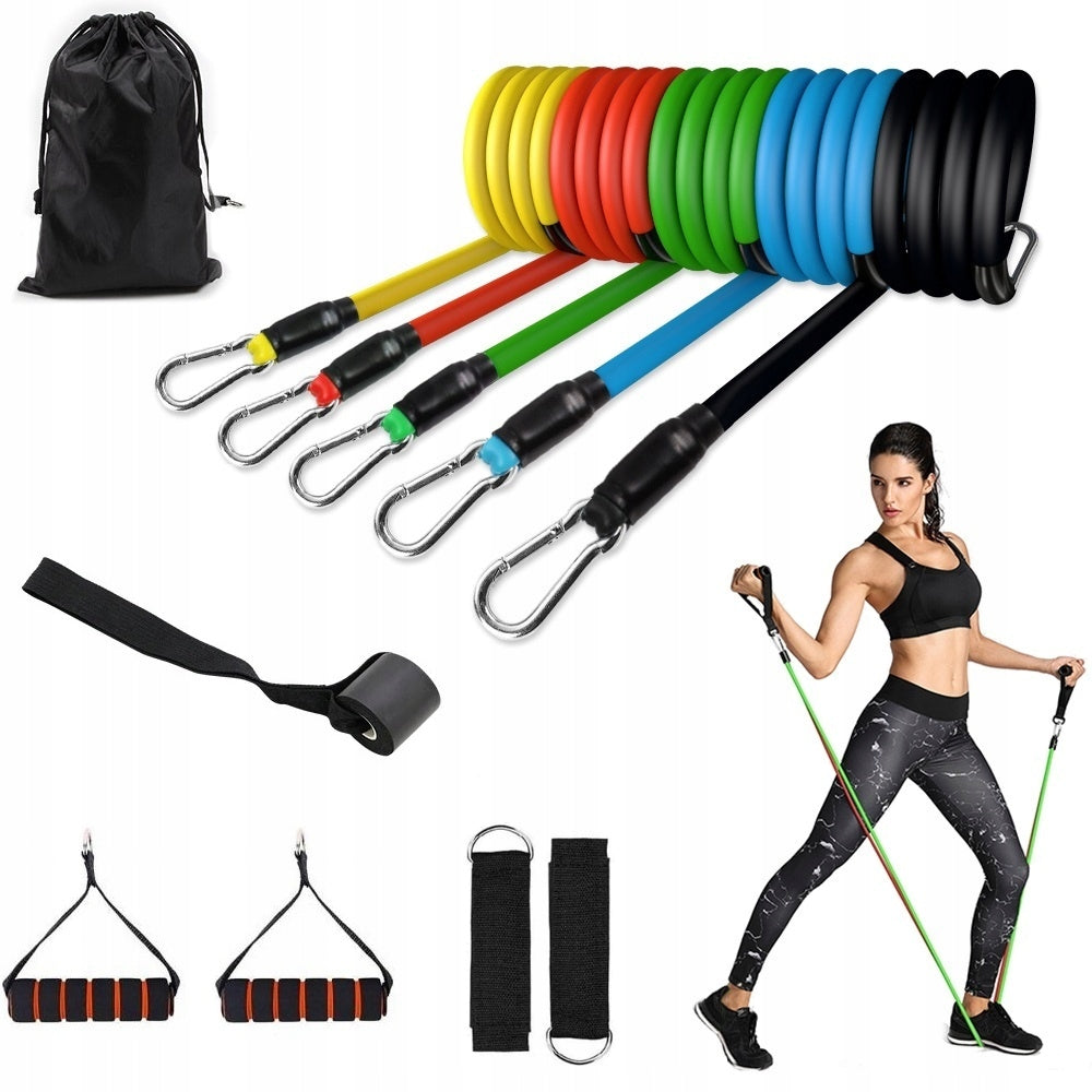 EXPANDER Set of 5 Resistance Rubbers for Exercise Expander 5-46KG