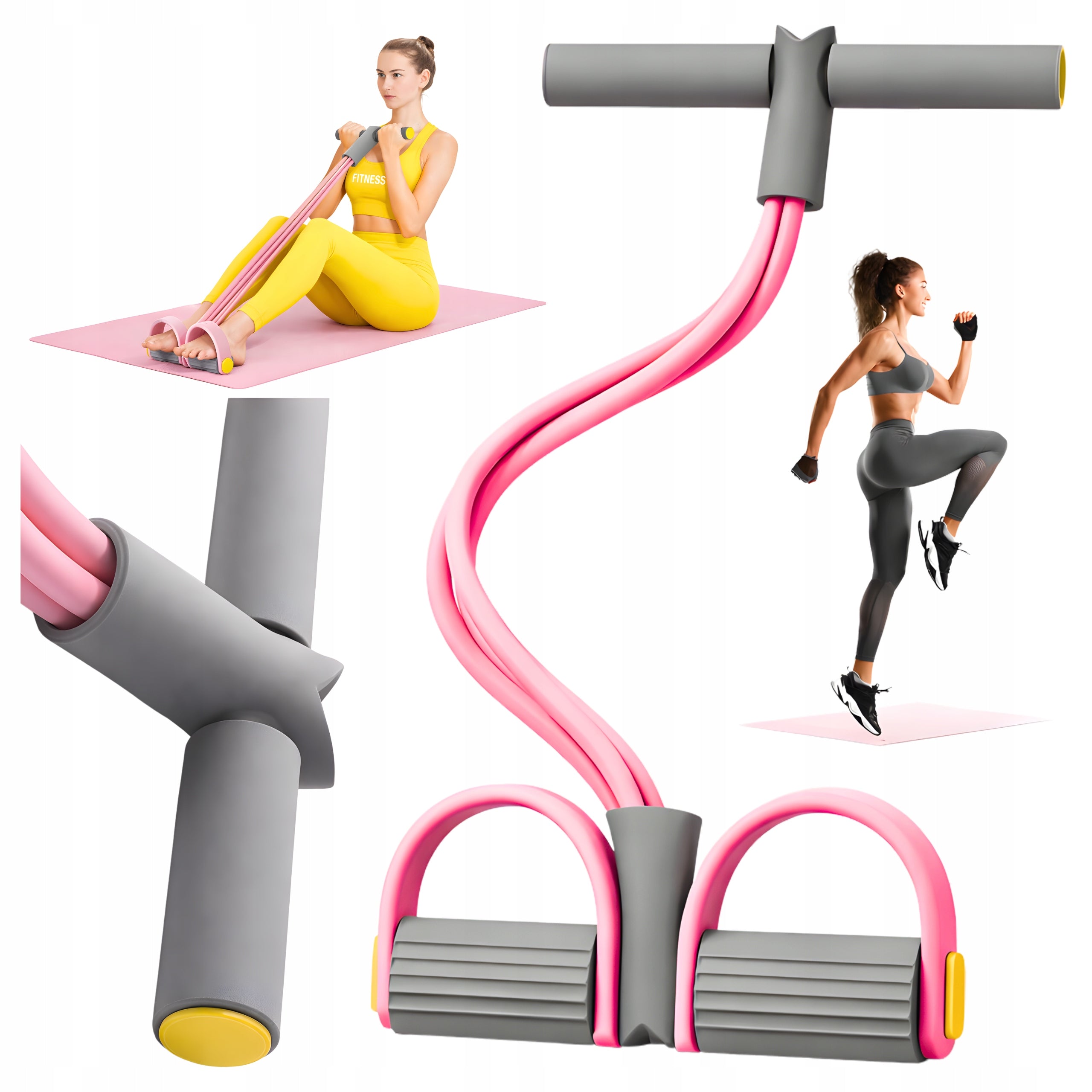 EXPANDER TAPE FITNESS EXERCISE RUBBER FOR WOMEN ABDOMINAL LEGS FIRMING