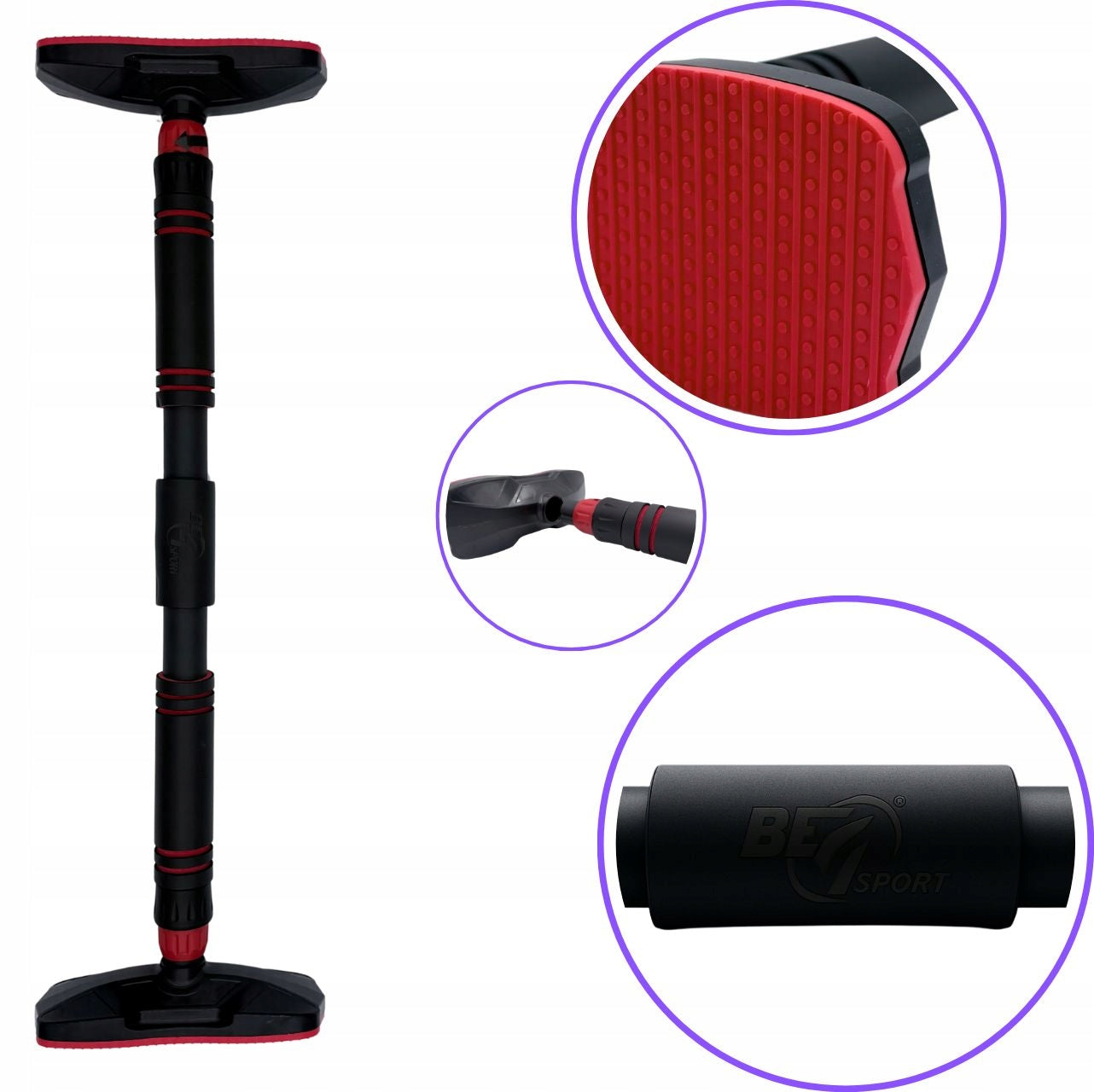 EXPANSION BAR FOR PULL-UP EXERCISES ADJUSTABLE WITHOUT DRILLING TRAINING Brand Be4Sport
