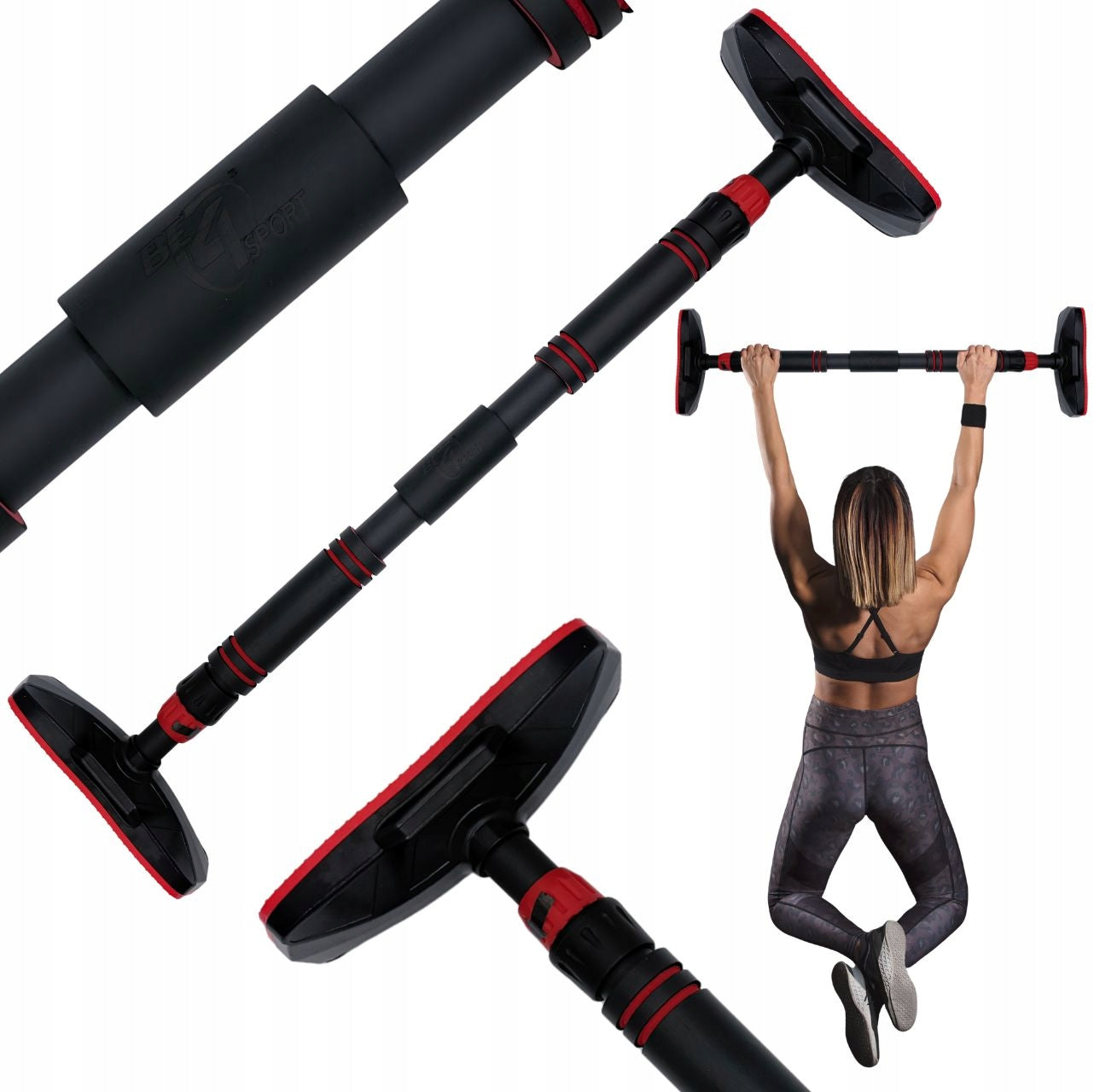 EXPANSION BAR FOR PULL-UP EXERCISES ADJUSTABLE WITHOUT DRILLING TRAINING