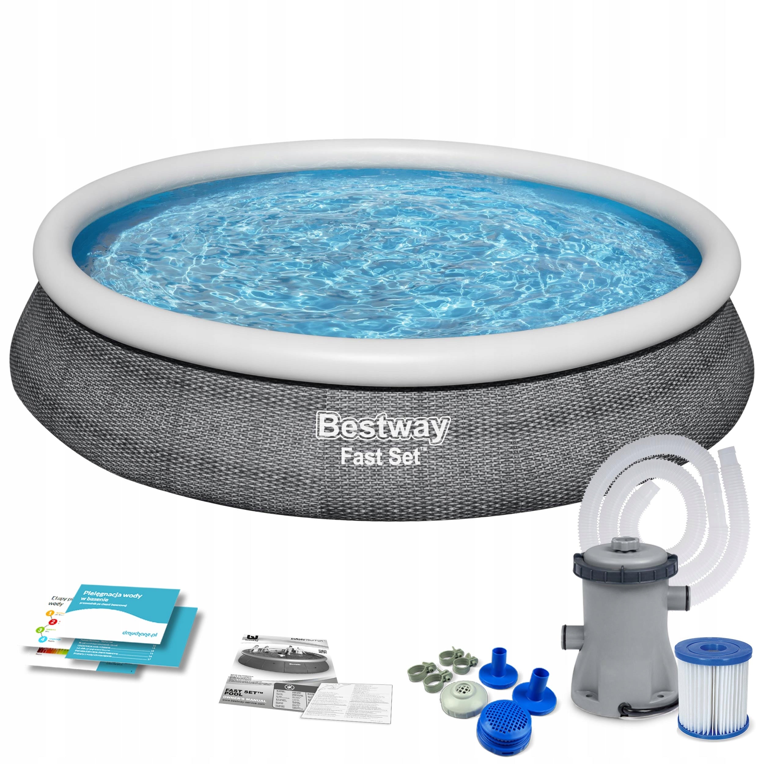 EXPANSION GARDEN POOL 457x84 BESTWAY PUMP 9in1