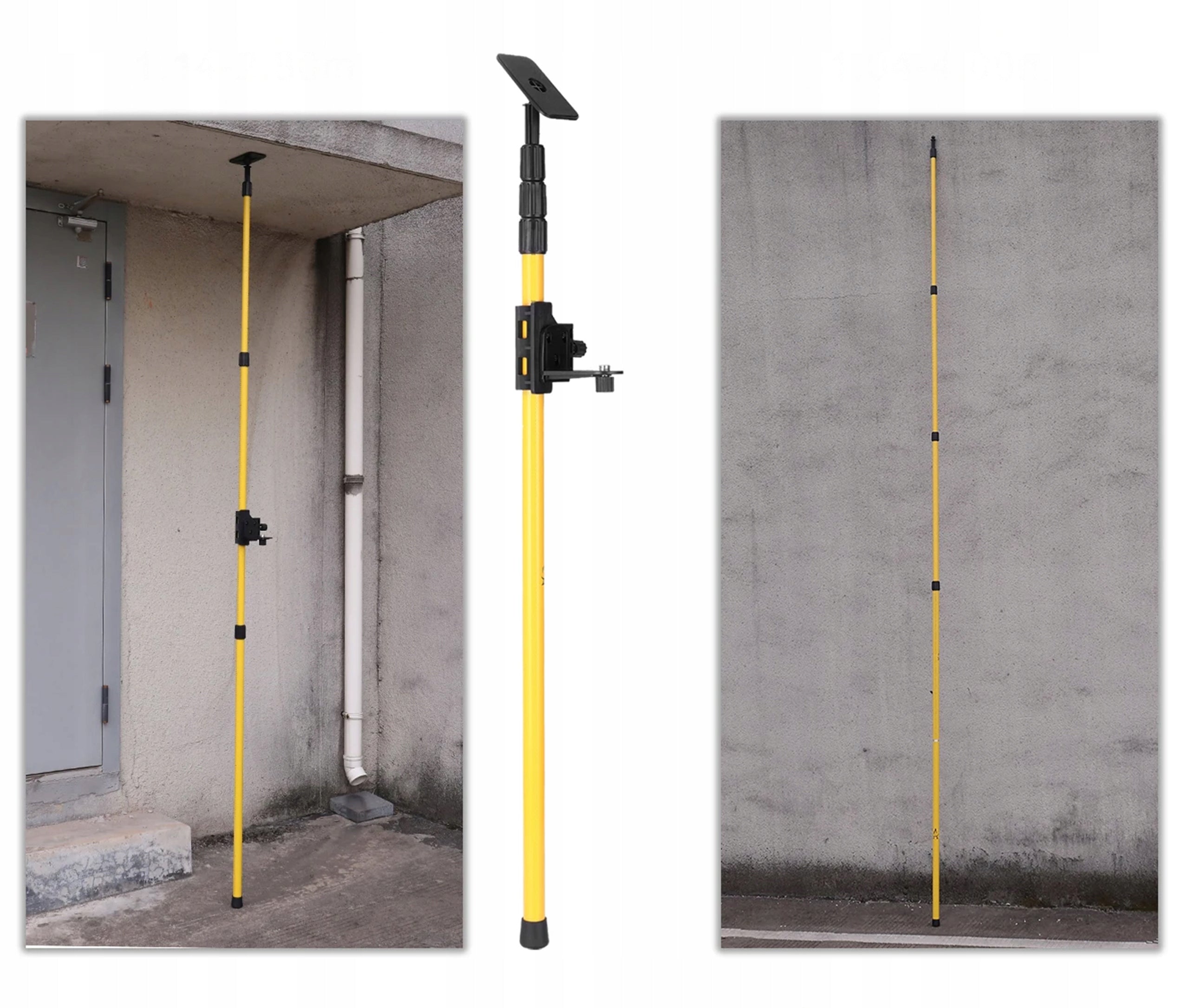 EXPANSION POLE TRIPOD FOR LEVEL LASER 300 CM BEVEL ADAPTER Model Tyczka do poziomicy laserowej 300 cm