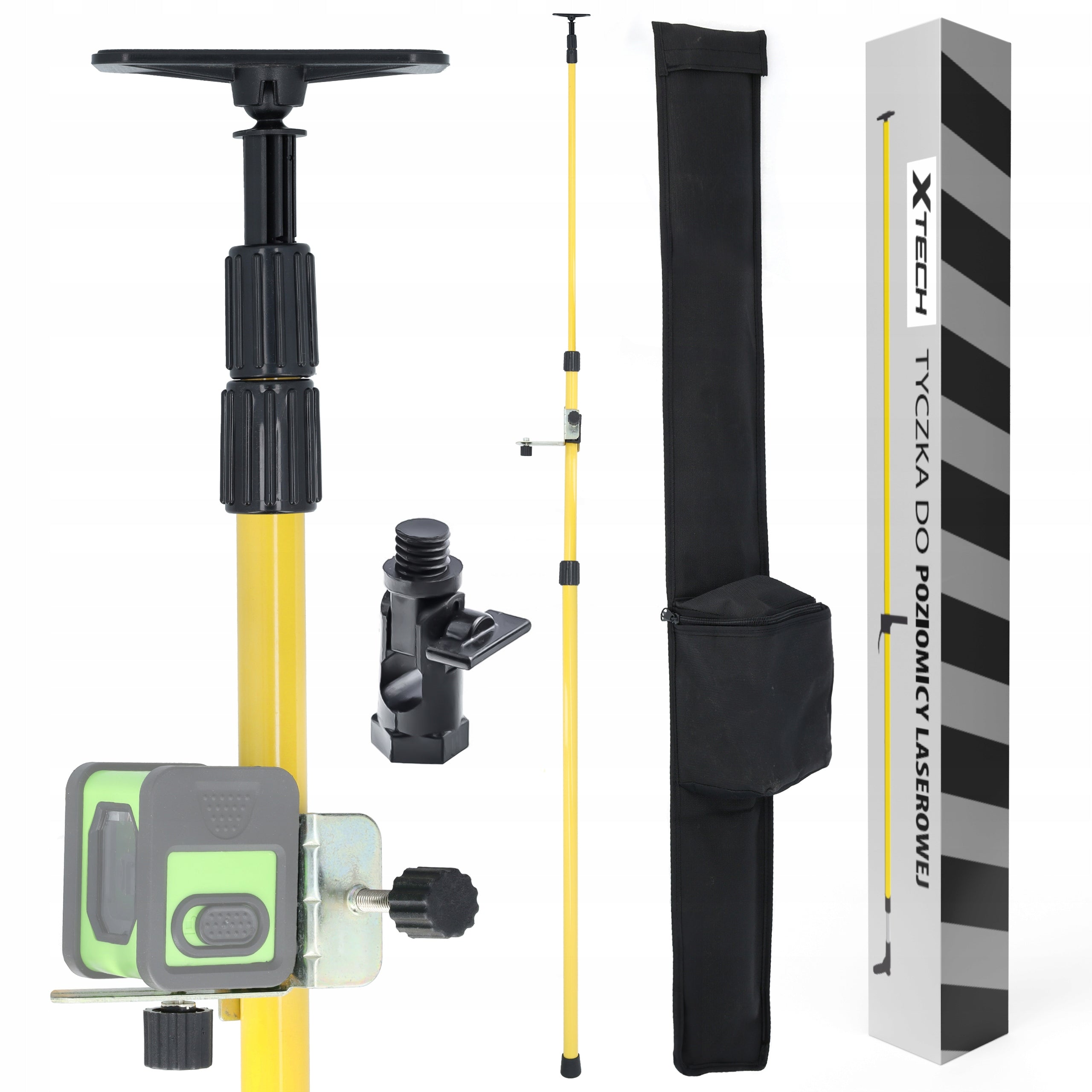EXPANSION POLE TRIPOD FOR LEVEL LASER 300 CM BEVEL ADAPTER