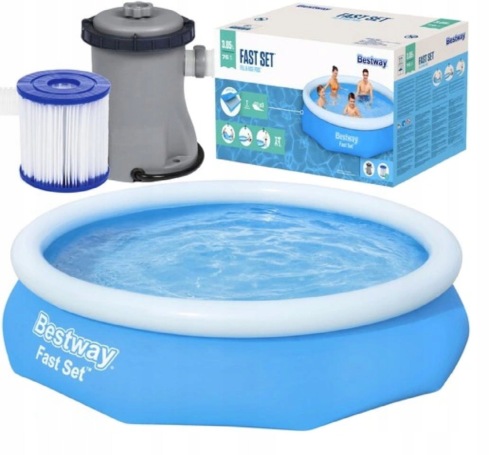 EXPANSION POOL BESTWAY 305x76cm 57270 +FILT PUMP