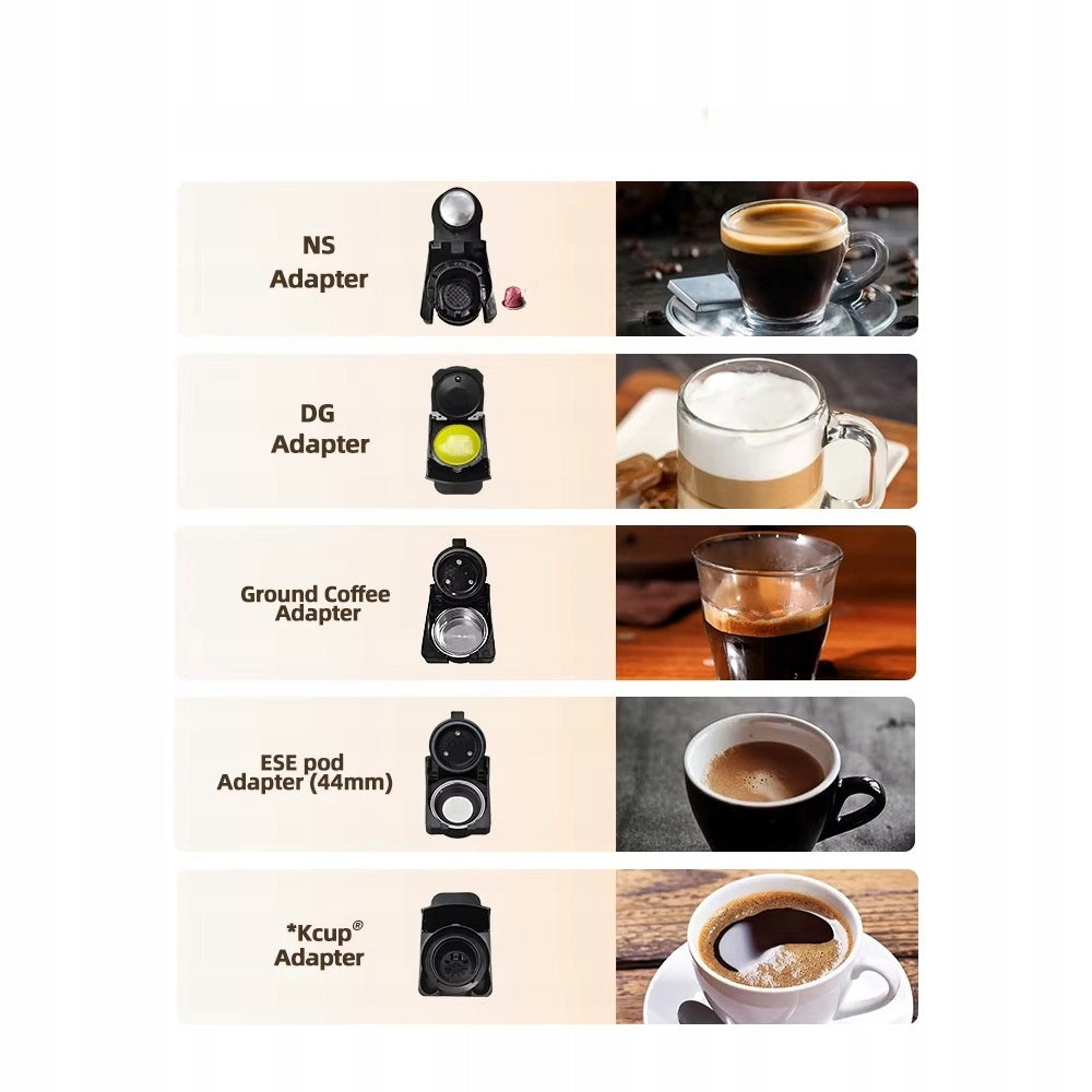 EXPRESS 5IN1 HiBREW H2B 20BAR KAPS HOT COLD LED 600ML Brand HiBREW