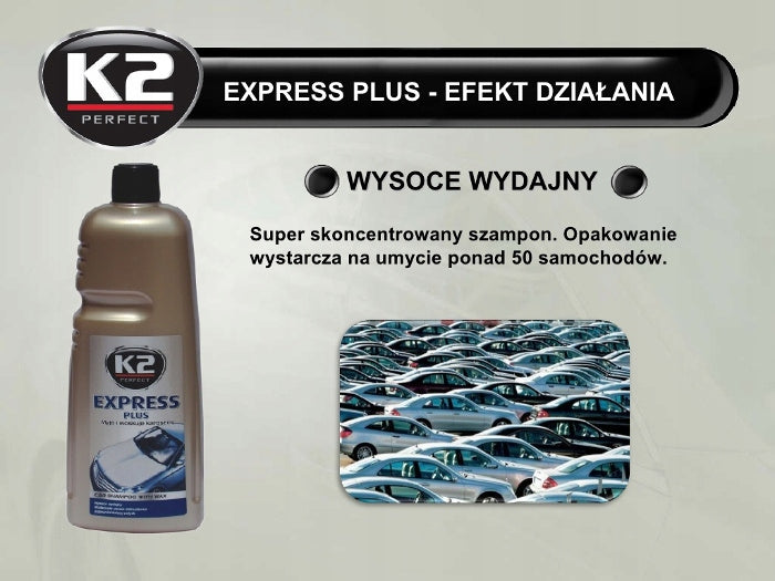 EXPRESS PLUS SHAMPOO K2 WITH WAX CAR WASH 5000ml 5L 5l Manufacturer's catalog number 65063