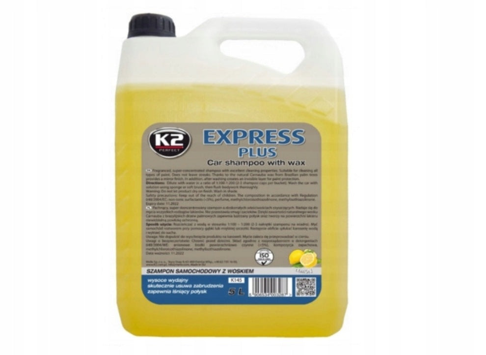 EXPRESS PLUS SHAMPOO K2 WITH WAX CAR WASH 5000ml 5L 5l