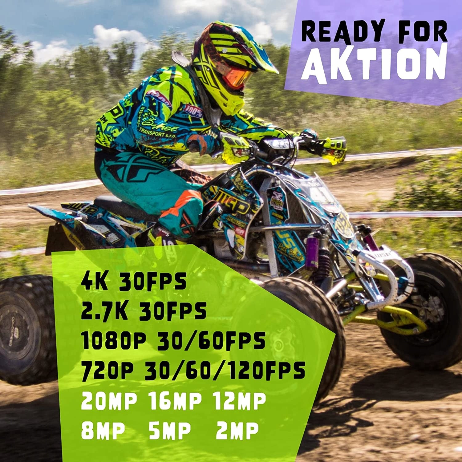EXPROTREK 4K HD 4K UHD wifi 40m Waterproof Sports Camera and Remote Control Packaging status original