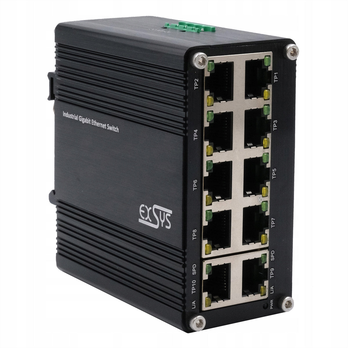 EXSYS 10-Port Industrial Ethernet Switch EX-62025