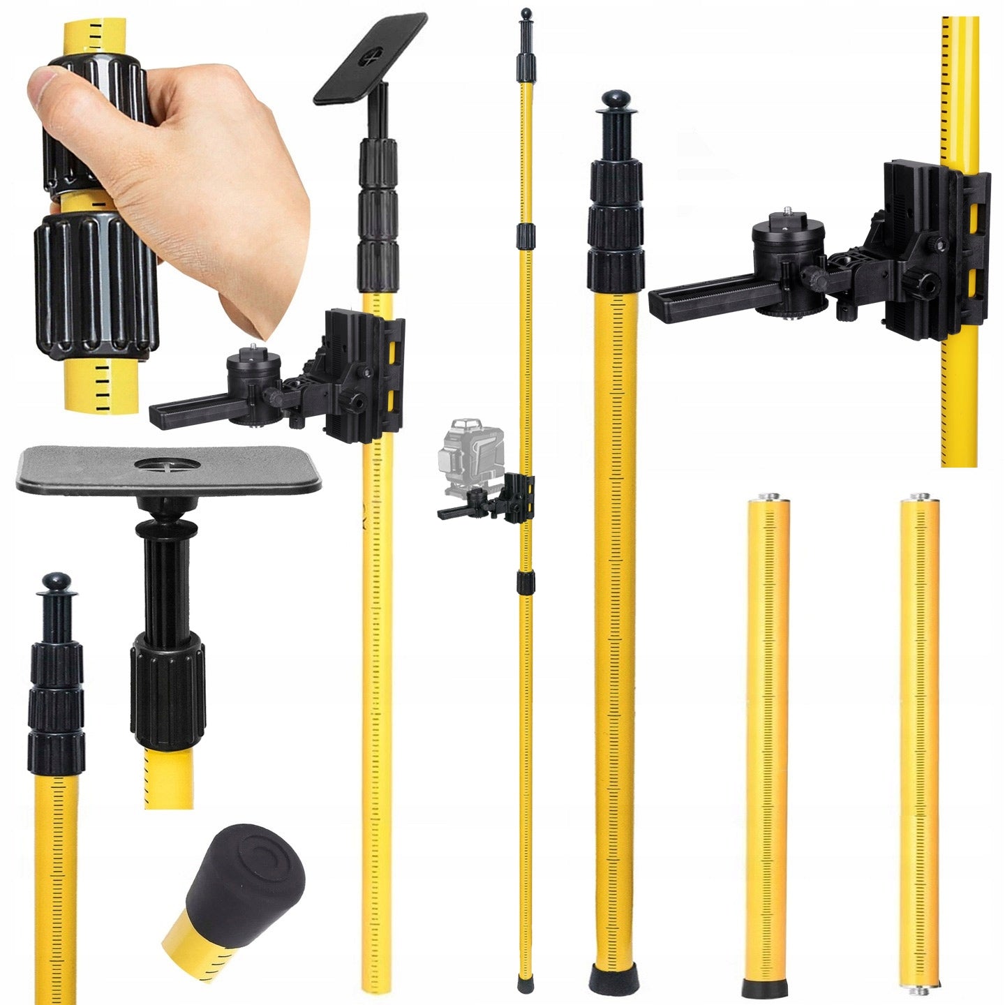 EXTENSION POLE FOR LEVEL LASER 285 CM +ADAPTER FOR BEVELS DEKO