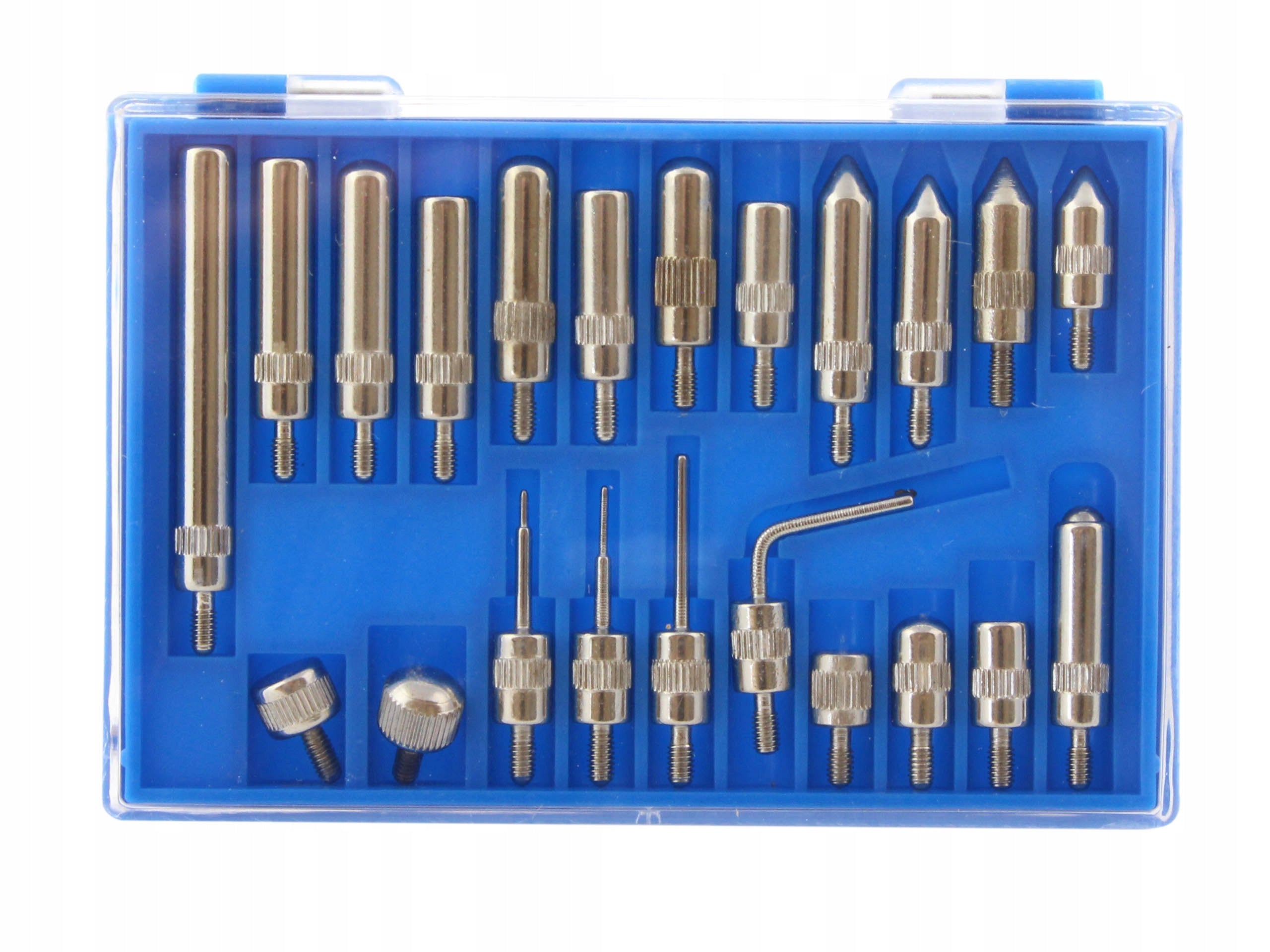 EXTENSION TIPS FOR CLOCK SENSOR 0-10 MM 0,01MM 22 PIECES 9-43 MM