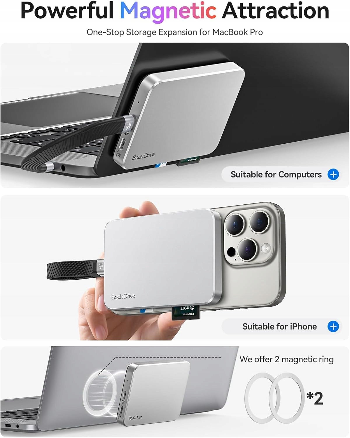 EXTERNAL DISK SSD 1TB UP TO 1000 MB/S MAGNETIC Manufacturer no brand