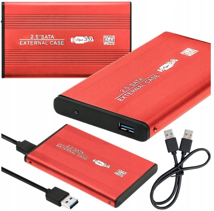 EXTERNAL DRIVE WESTERN DIGITAL 1000GB PORTABLE WD HDD 2,5" RED USB
