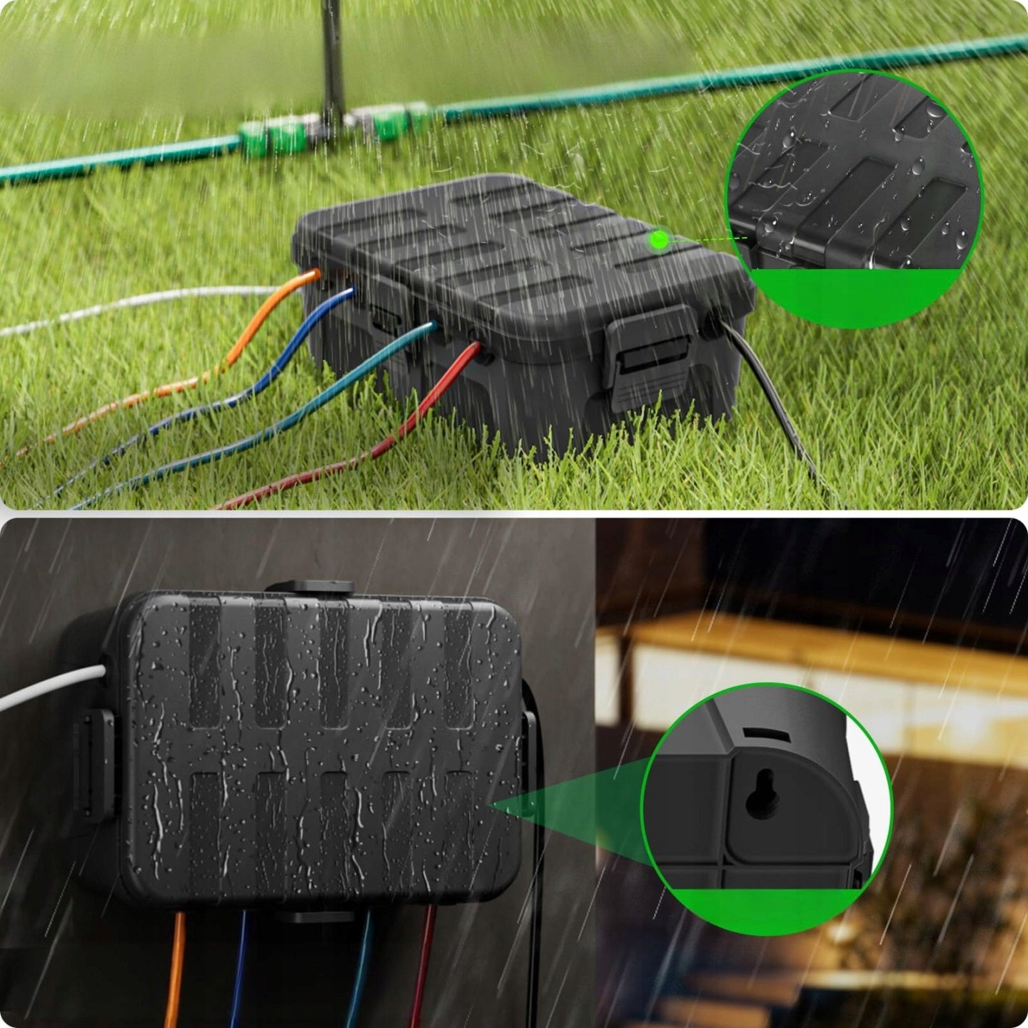 EXTERNAL ELECTRICAL BOX IP54 CAN RESISTANT TO CONDITIONS DURABLE Brand no brand