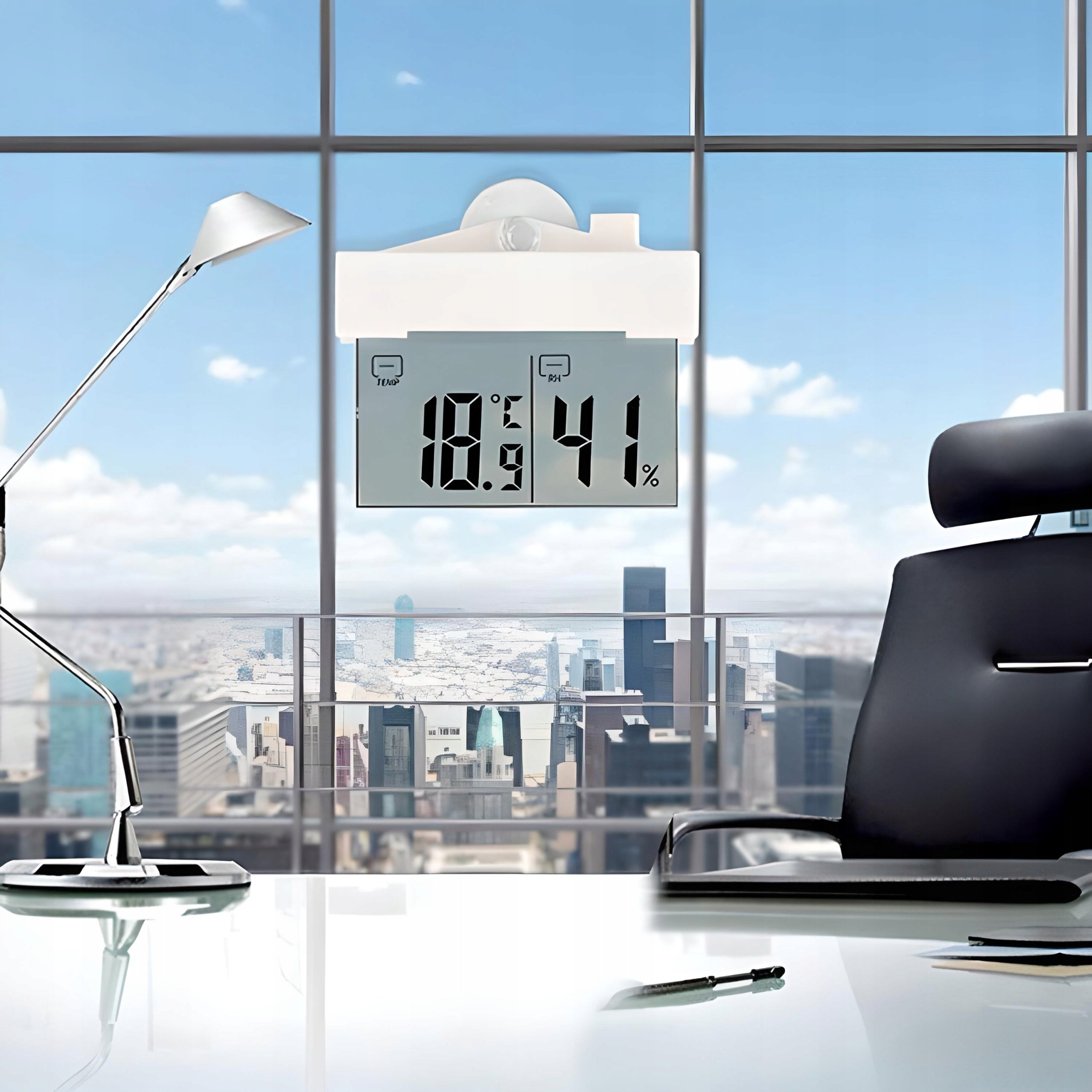 EXTERNAL INTERNAL WINDOW THERMOMETER FOR WINDOW DIGITAL HYGROMETER °C/°F Brand RETOO