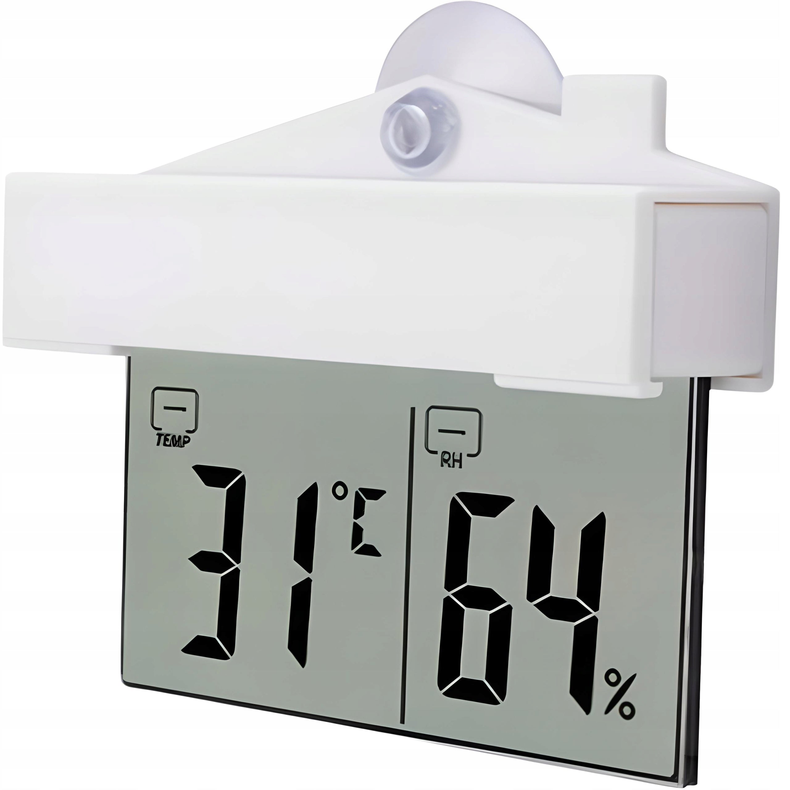 EXTERNAL INTERNAL WINDOW THERMOMETER FOR WINDOW DIGITAL HYGROMETER °C/°F Manufacturer code Termometr na zewnątrz wewnętrzny E750