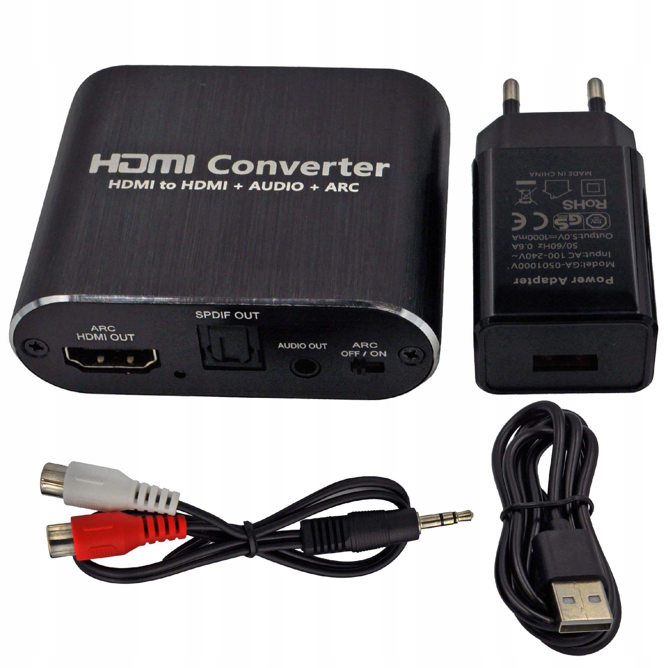 EXTRACTOR HDMI 2.0 TOSLINK OPTICAL CONVERTER JACK AUX HDCP 4K RECEIVER