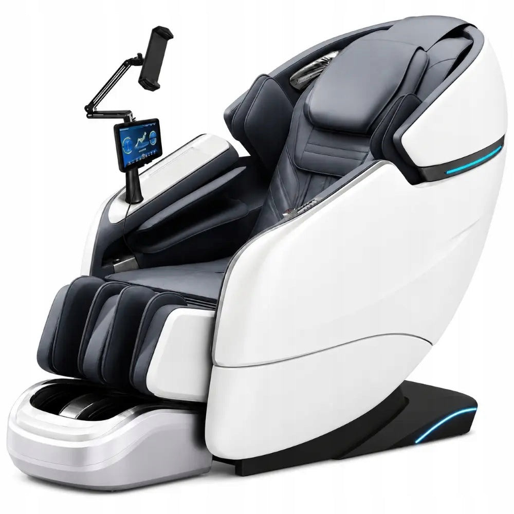 EXTRALINK 3D MASSAGE CHAIR ZERO GRAVITY WHITE AND BLACK SL TRACK Extralink