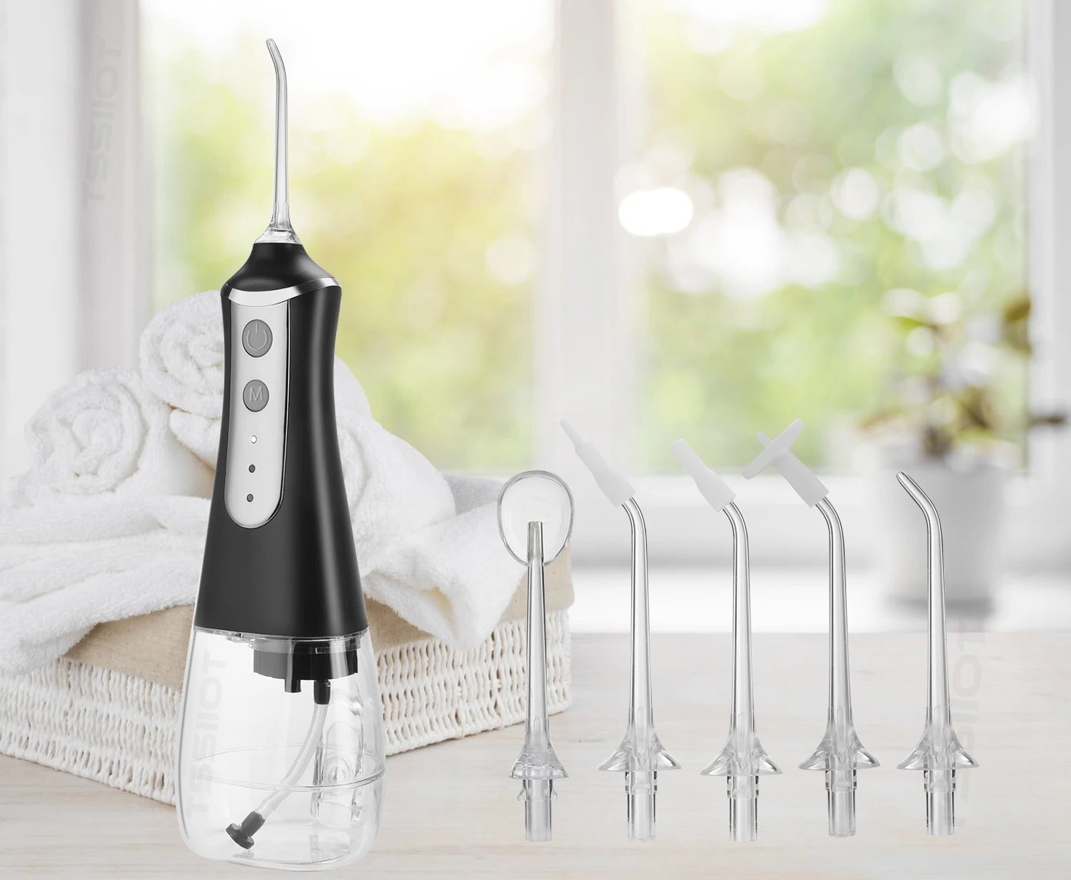 EXTRALINK BEAUTY SMARTLIFE INTELLIGENT WATER FLOSSER L10 BLACK Functions timer pressure adjustment water flow adjustment