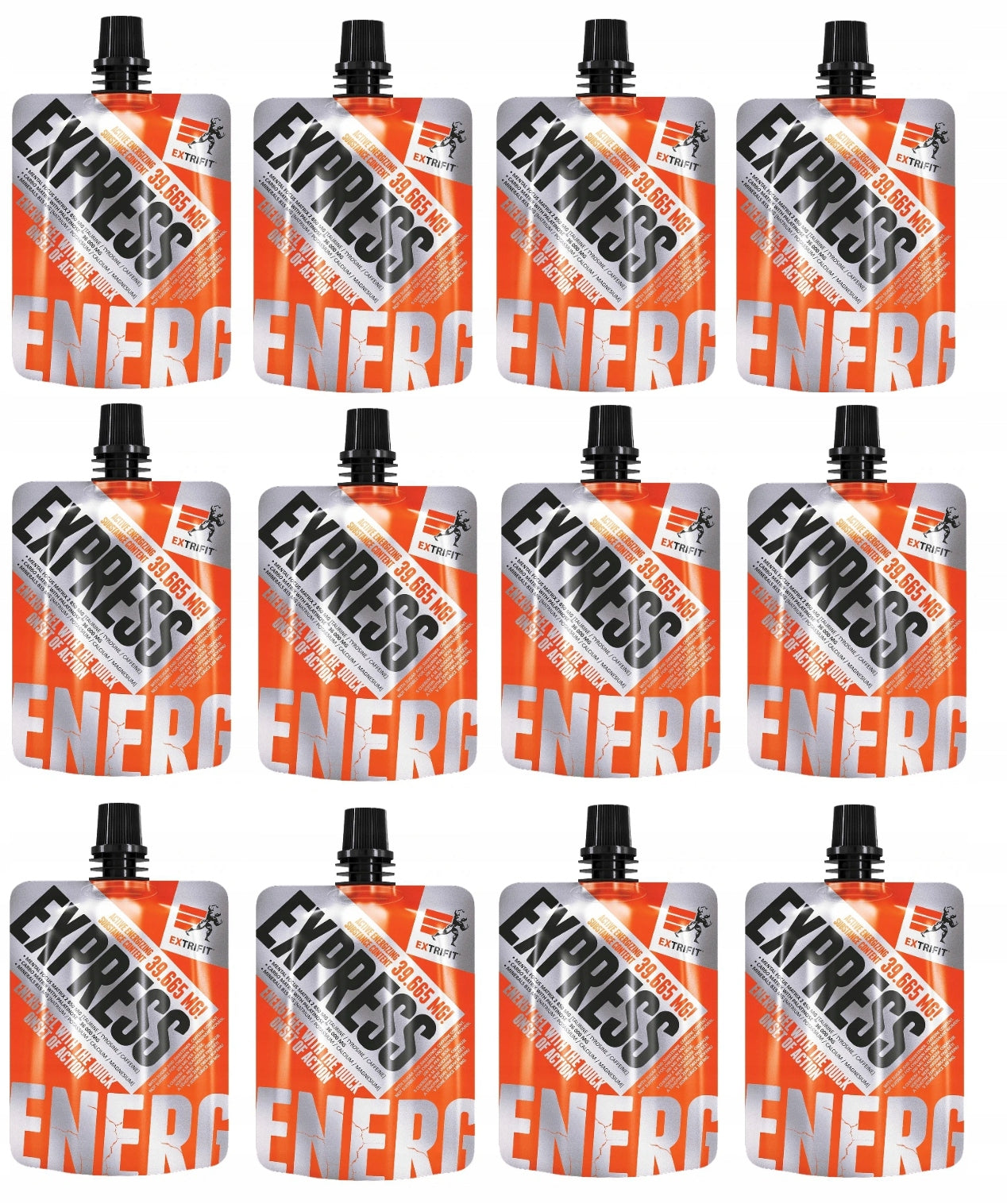 EXTRIFIT EXPRESS GEL ENERGY GEL SET CARBON CARBOHYDRATES STIMULATION