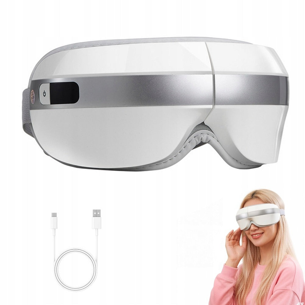 EYE FACE MASSAGER WITH WARM COMPRESS, 4 BLUETOOTH MASSAGE MODES