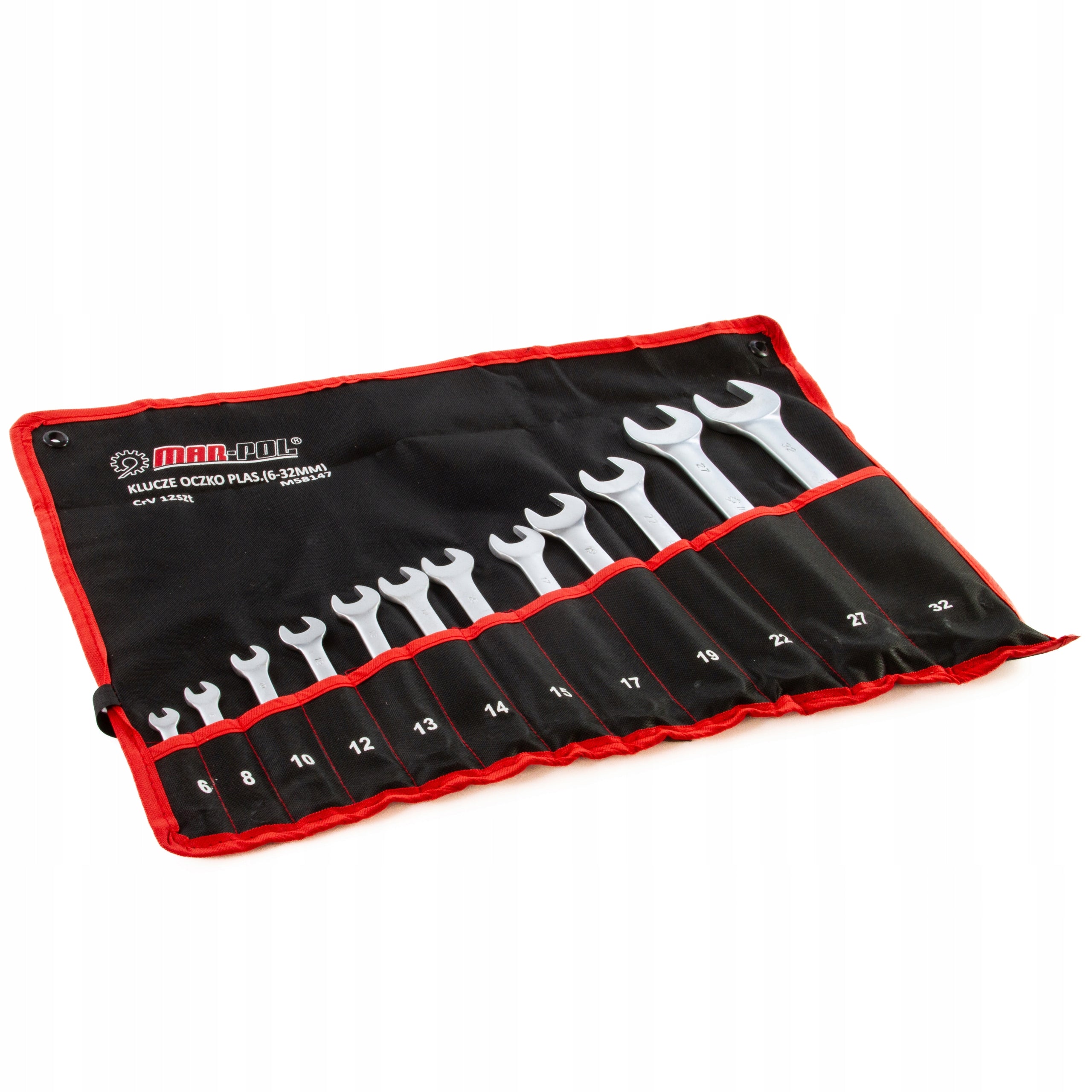 EYE WRENCHES.-FLAT 12-ELE(6-32mm)SATIN Manufacturer code M58147