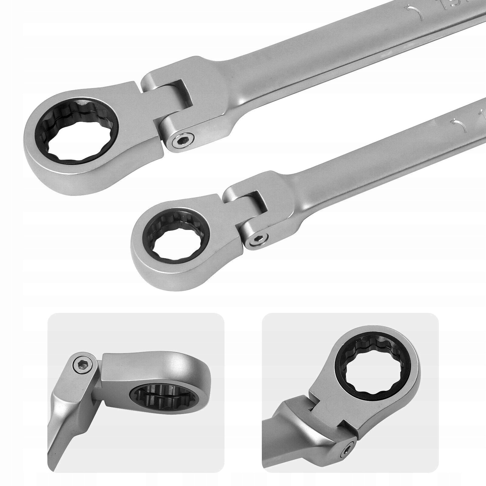 EYE WRENCHES LONG RATCHET BROKEN ON JOINT 8-24MM KNOB Key type combination