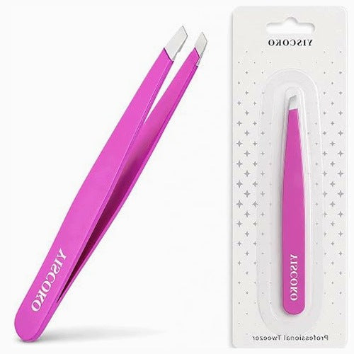 EYEBROW TWEEZERS DIAGONAL STEEL FOR WOMEN MEN PRECISION STEEL