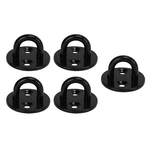 EYELET PLATE WALL ANCHOR BLACK STAINLESS STEEL REINFORCED 5 PCS Brand no brand