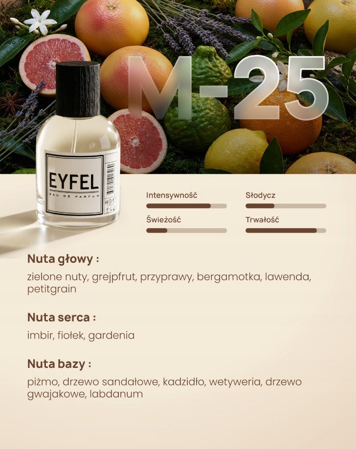 EYFEL Men's Perfume - M25 50ml Manufacturer code 67CB-274E1