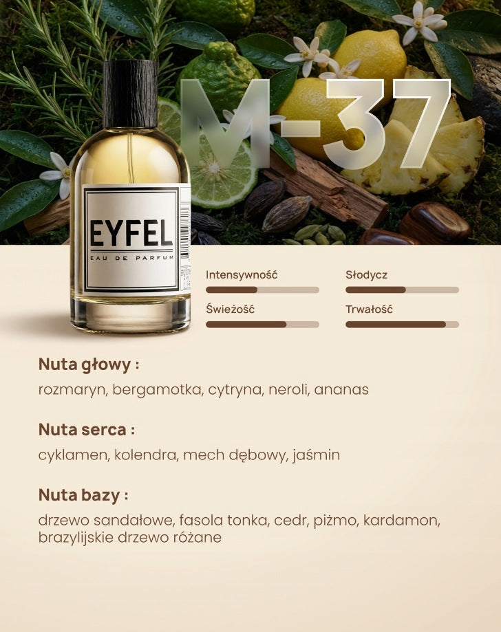 EYFEL Men's Perfume - M37 100ml Manufacturer code M-37