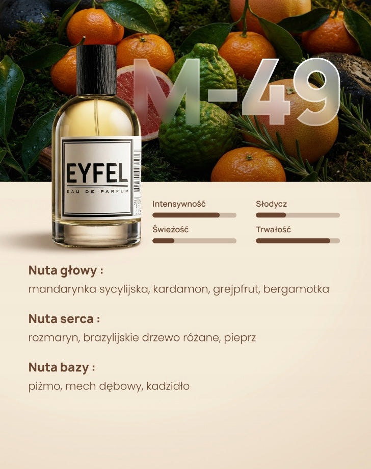 EYFEL Men's Perfume - M49 100ml Brand Eyfel