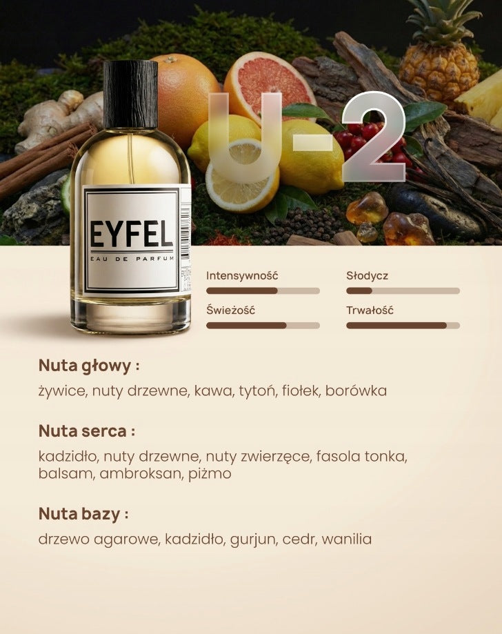 EYFEL Unisex Perfume - U2 100ml Manufacturer code U-2