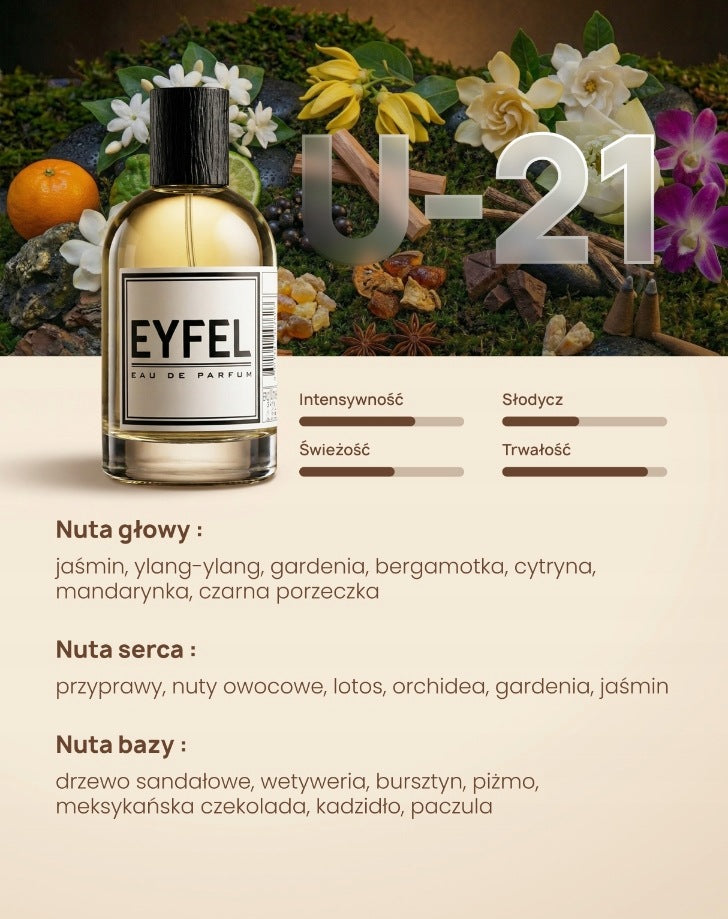 EYFEL Unisex Perfume - U21 100ml Manufacturer code U-21