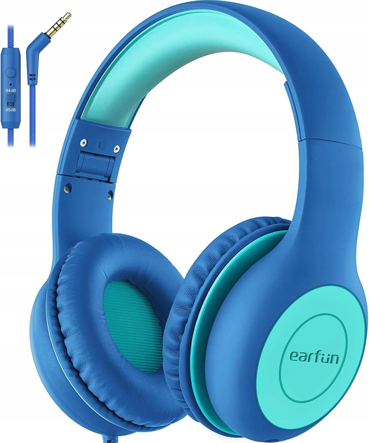 EarFun Kids Headphones with Cable, Hearing Protection, Comfortable, Adjustable